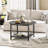 Bertran 31" 4 Legs Round Coffee Table with Storage for Living Room-887738794