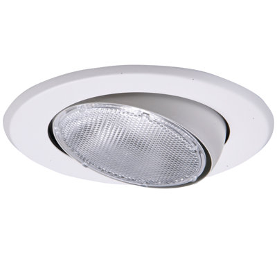 5'' White Adjustable Recessed Trim