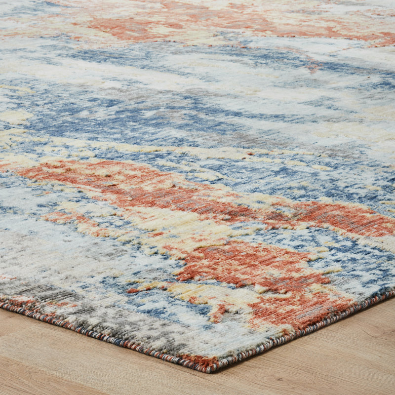 Bergetta Wool Abstract Area Rug, Rectangle 8'6" x 11'6"