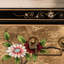 New Chinese Gold Leaf Painted Shoe Cabinet 6 Pair Shoe Storage Cabinet