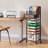 9-Tier Rolling File Organizer With Upright Trays & Drawer - Modern Office Paper Storage Cart With Mesh Shelves
