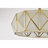 Brunel 6-Light Brass And Frosted Glass Pyramid Design Fandelier Lighted Ceiling Fan Remote Control - Brass-White