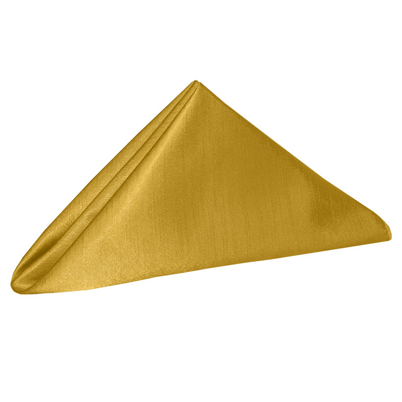Yulia Silk Square Napkin, Goldenrod, 20" x 20"