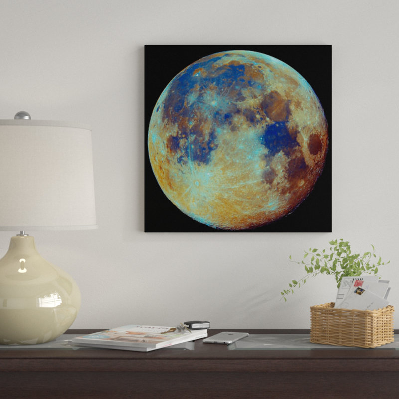 « color moon (différences géologiques) » par filipe alves, reproduction d’impression sur toile tendue, Pas de tapis