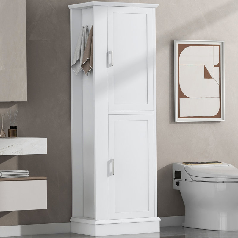 Georgia 68'' Freestanding Bathroom Cabinet, White
