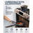 Granitestone Charleston Collection Hammered Black 15 Piece Nonstick Cookware Set with Utensils