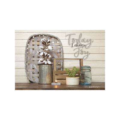 Today I Choose Joy - Wrapped Canvas Print