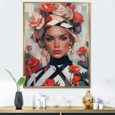 «Floral Fashion Woman I» sur toile