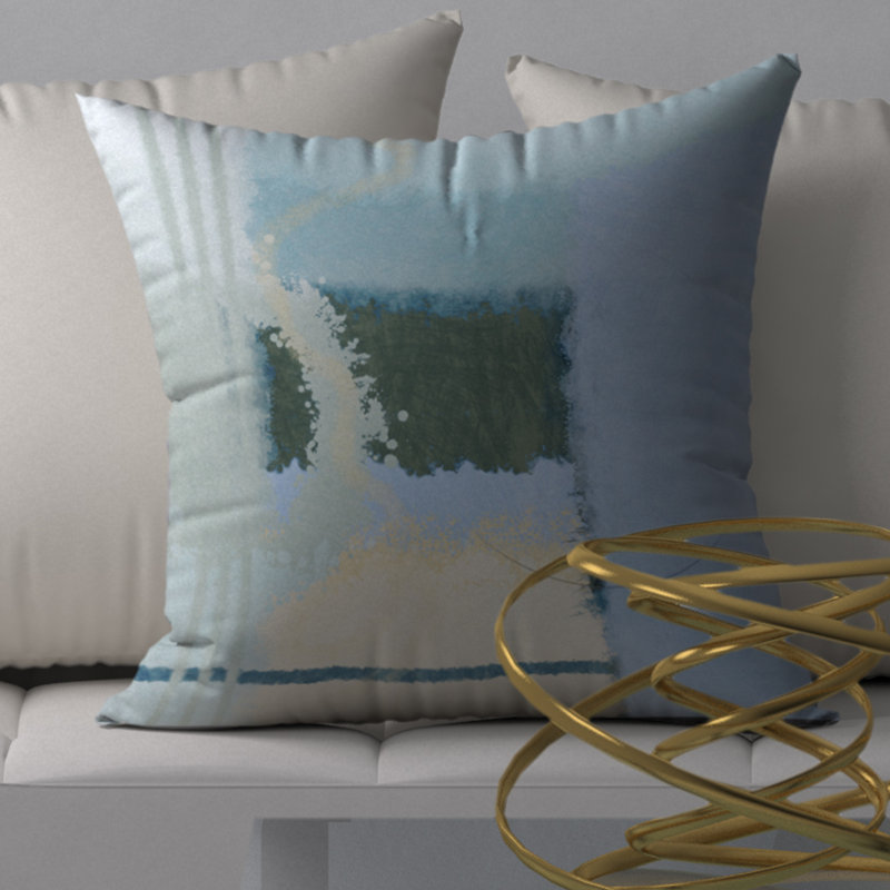 Housse de coussin décorative carrée royale gracieuse, 24" X 24"