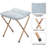 Ariadnna Saucer Chair Folding Accent Moon Chair with Metal Frame Cozy Lounge Chair for Living Room-342996289-371103322