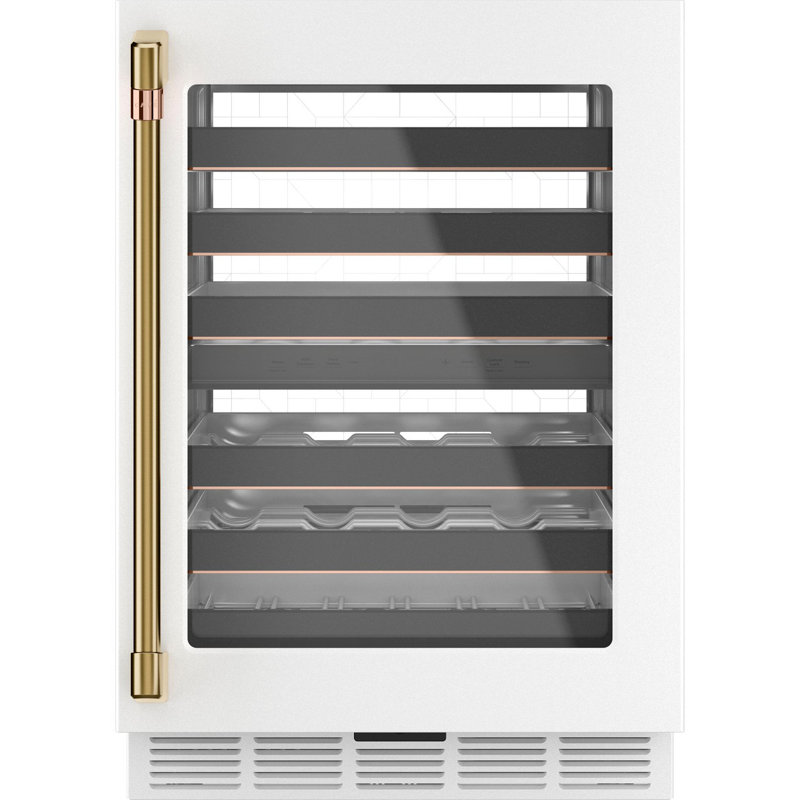 Undercounter Refrigerator Bar Pull, Brushed Brass