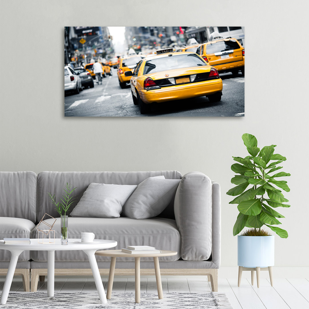 Taxis New York - Ungerahmte Kunstdrucke auf Leinwand