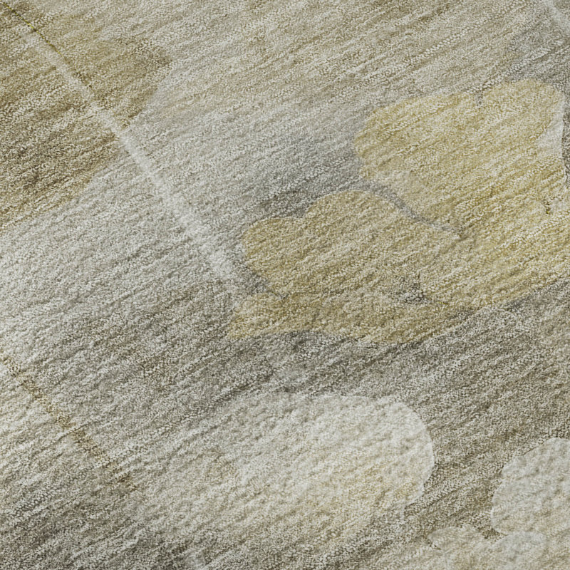 Premium Machine Washable Cerrito Beige Rug, Rectangle 3' x 5'