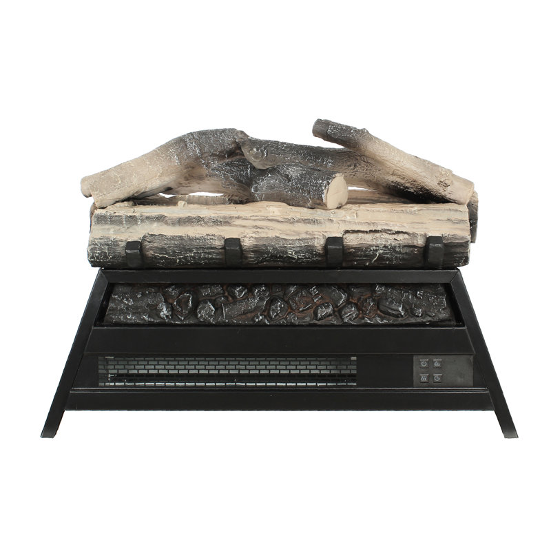 Foyer électrique 23 pouces, chauffage infrarouge, insert à bûche 3D, 1500 W / 5000, flamme réglable, 11 réglages de température, télécommande, / Ul, pièce d'étude 23 po avec flamme et température 1500 W 5000, télécommande, double, vestibule