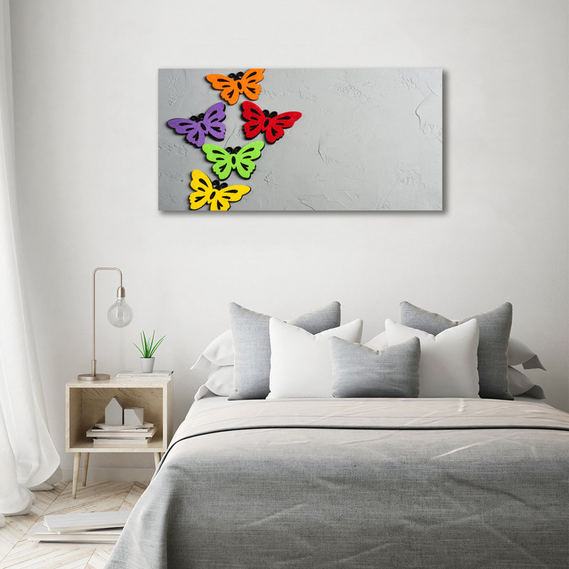 Colorful Butterflies - Wrapped Canvas Print