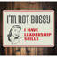 Panneau en aluminium «Not Bossy»-58277643