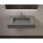 Badeloft 31.4" x 19.6" Stone Resin Wall Mounted Bathroom Sink WT-04-D-GGRY in Glossy Gray
