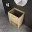 Meuble-lavabo autoportant 24 po, 2 portes à fermeture douce, chêne, contreplaqué (sans le lavabo)-559925792