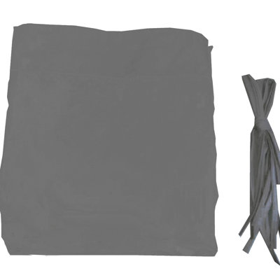 Remplacement de l'auvent extérieur de la pergola courbée 12 x 9 pi - gris. Tissu avec bloc, hydrofuge et résistance à la décoloration. Rideaux rétractables pour bloquer la lumière du soleil. Facile à assembler.