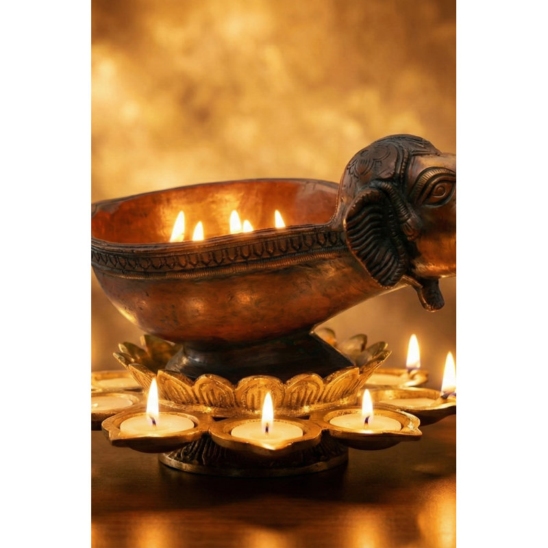 Base de lampe de table 4 ", Brun