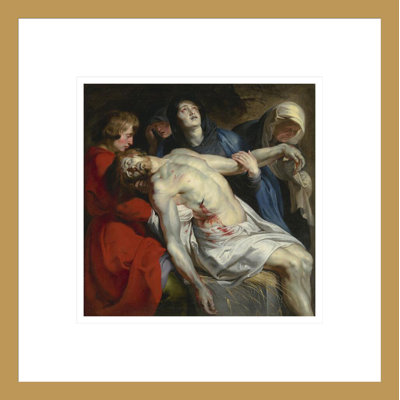 «The Entombment» par Peter Paul Rubens, impression giclée sur cadre
