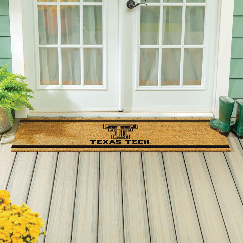 Très grand tapis couleur coco de l'Université Texas Tech, 60 po x 24 po