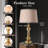 Daetyn 24.4" Gold Tall Table Lamp