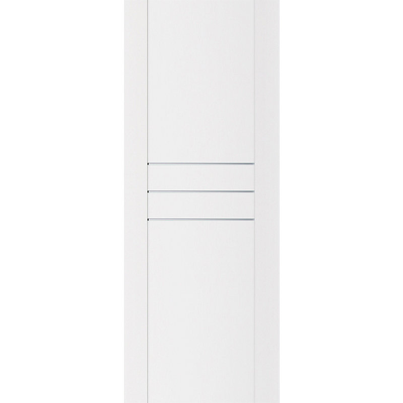 Dalle de porte intérieure stratifiée blanc doux Stile 005, 36 po x 80 po