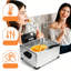 Friteuse électrique en acier inoxydable