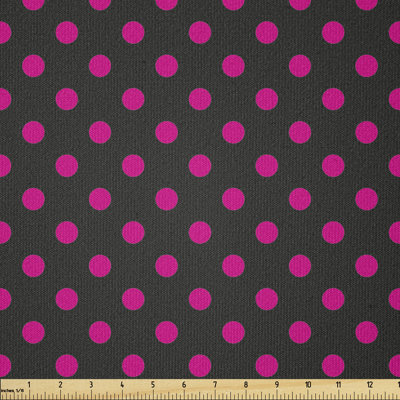 Corriana Old Polka Dots Symmetrical Pattern in Vibrant Colour Multi-Purpose Fabric