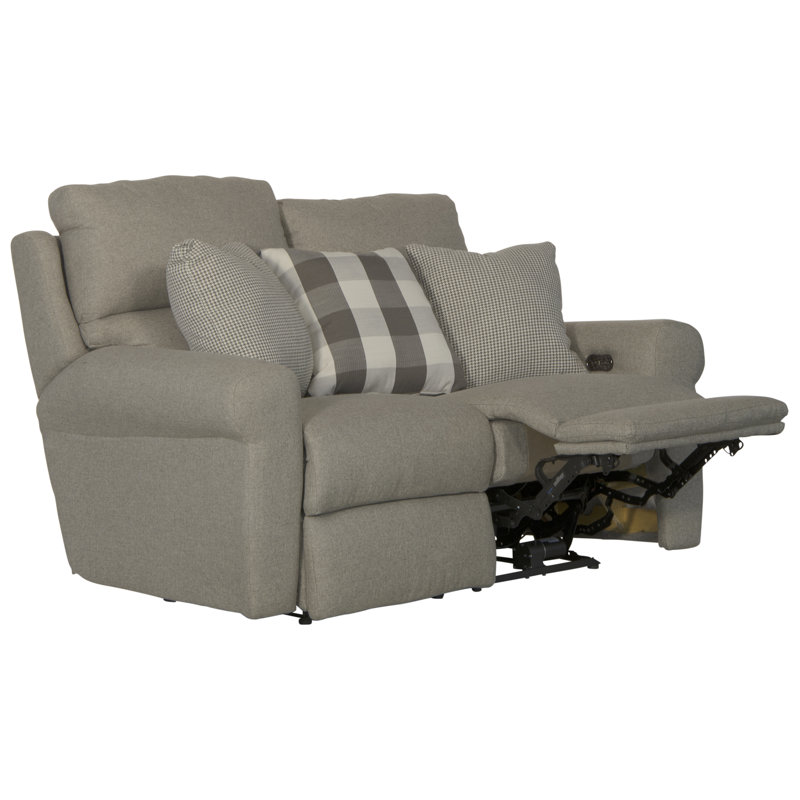 Causeuse inclinable Aneeta, Gris, Courant
