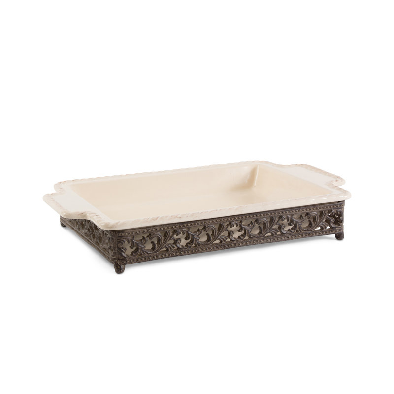 GG Collection Rectangle Ceramic Bakeware Baking Dish, 16"