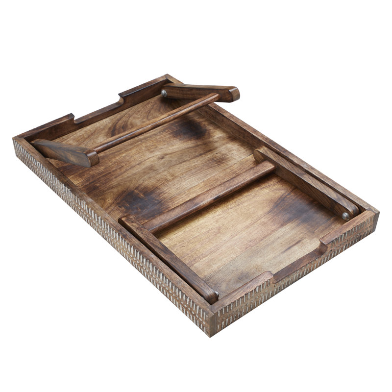 Gwennan Decorative Tray, Dark Brown
