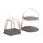 Artesà 2 piece Serveware Set with Glass Serving Cloche and Cake Stand 