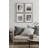 Ambrine Gray Wood Picture Frame - Set of 4 with Mat