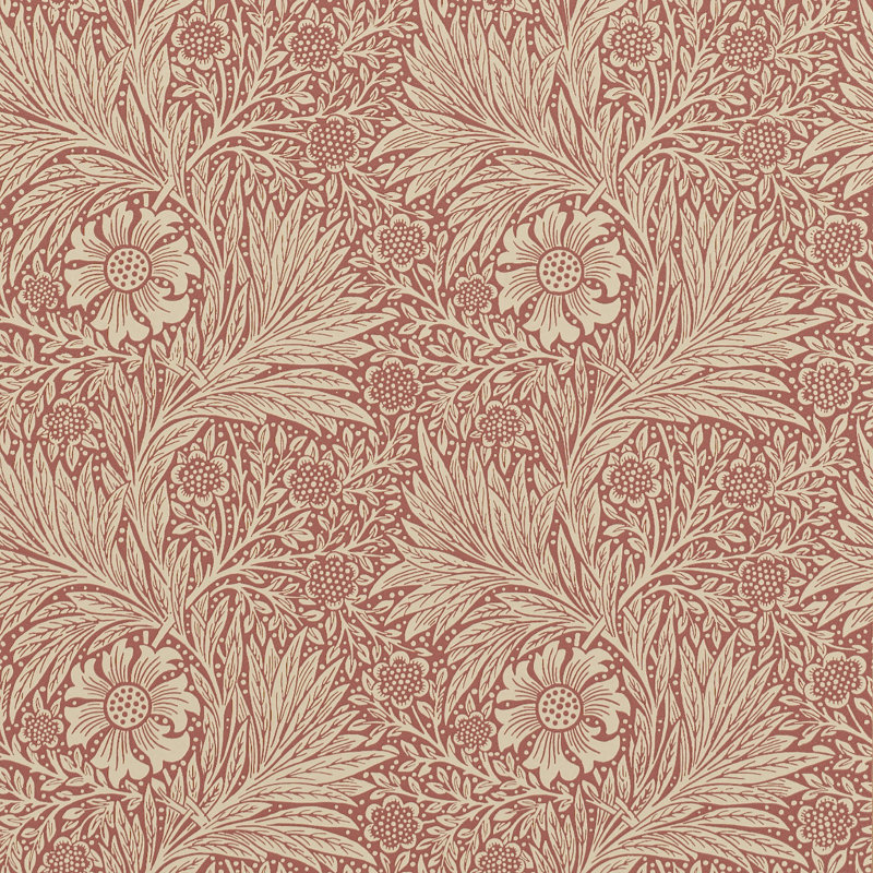 Marigold 10.05m x 52cm Matte Wallpaper Roll, Red
