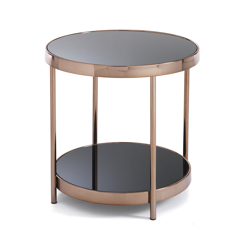 Nesbitt Glass Top End Table
