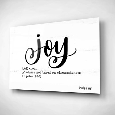 Joy - impression sans cadre