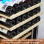 29-Bottle Dual Zone Wine Cooler with Lock, Built-In or Freestanding Wine Refrigerator with Double-Layer Glass Door