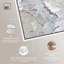 «Glacier Canvas Elegant», art mural blanc doré par Art Remedy-104343570-104343574
