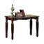 Table rectangulaire en faux marbre avec pieds en bois massif pour le salon, design antique et complexe