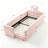 Twin Size Cute Rabbit Ear Boucle Platform Bed with Safety Rail & Side Pocket-194705179