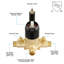 Système de douche mural complet avec valve anti-brûlure à pression équilibrée-62240454