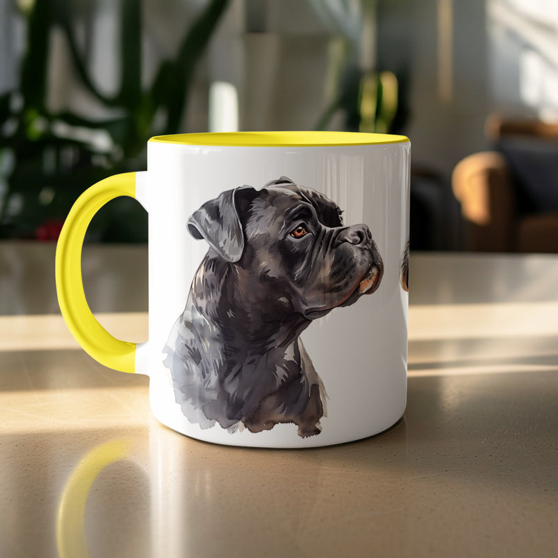 Mug, 2, Yellow