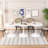 Modern Octagonal Coffee Table With MDF Table Top & Metal Base-1935366953