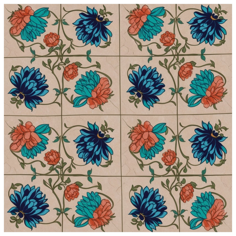 Rideaux de douche à motif floral, L 70 po x H 72 po