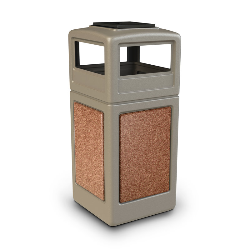 Poubelle® 42 gallons StoneTec, Beige avec Sedona