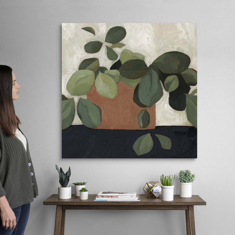 Jade Hoya I, art mural sur toile, Toile tendue, H 36 po x l 36 po