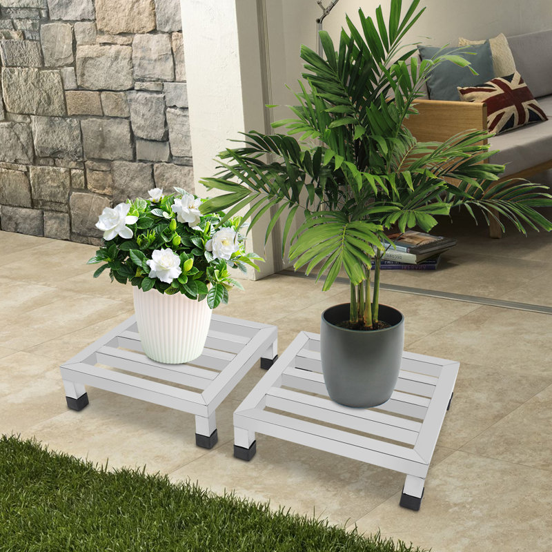 2 tablettes en acier inoxydable