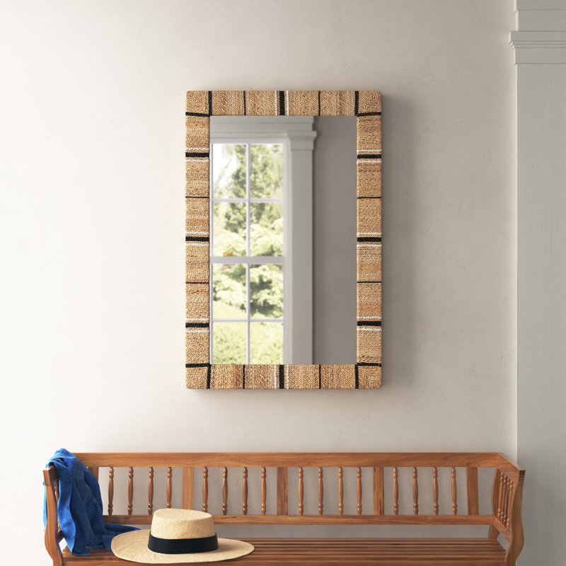 Birch Lane™ Windy Seagrass Rectangular Accent Mirror & Reviews | Wayfair